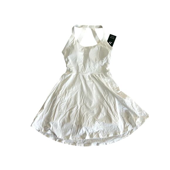 NWT Halara white athletic dress activewear tennis built in bra sz M - Picture 1 of 6